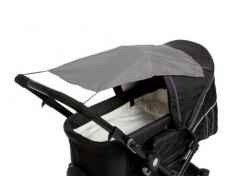 Altabebe AL7010-11 Sonnensegel mit UV Schutz für Kinderwagen/Buggys, dunkelgrau
