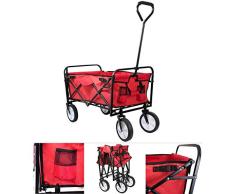 Grafner® Bollerwagen | 90 kg Tragkraft | faltbar | 360° Räder | optimal für Ausflüge, Strand, Festivals, Garten und Wald