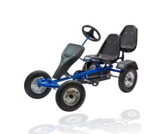 DEMA Gokart/Tretkart XL Blau/Schwarz