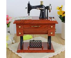 VORCOOL Nähmaschine Spieluhr Spieldose Musikspieldose Geschenk für Kinder Erwachsene