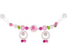 Heimess 764410 KinderwagenketteElefant aus Holz, mehrfarbig