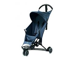 Quinny Yezz Buggy (federleicht (nur 5 kg), zusammengeklappt einfach über die Schulter zu tragen, komfortable Sitzfläche aus Fallschirmmaterial, Staufach am Rücken) grau