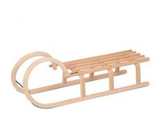 COLINT Hörnerschlitten 110 cm Holzschlitten Schlitten Holz Rodel Hörner HCL 40110