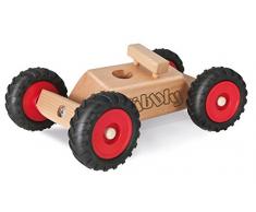 rewoodo Kibbly inkl. 6x Straßenmalkreide Straßenkreide Holzauto Premium Holzspielzeug aus Deutschland