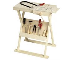 Pebaro 487 Klappbare Werkbank für Kinder, höhenverstellbar