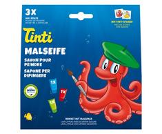 Tinti Malseife 3er Pack (1x grün, 1x rot, 1x blau)