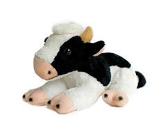 Teddys Rothenburg Kuh mit Sound 18 cm liegend weiß/schwarz Plüschkuh Plüschtier