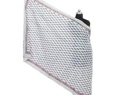 Handicraft Bazarr Sarong aus Baumwolle, Hand-Block-Druck, Sarong lang, Damen-Badeanzug, Wickelbezug, Strandkleid, Handtuch, Bademode (weiße Unterseite) Gr. L, Weiße Basis.6