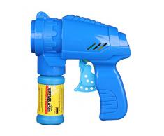 Idena 40089 Seifenblasenpistole Blau, inklusive Seifenblasenlösung 53 ml