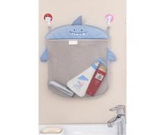 HENGSONG Baby Niedlich Badewanne Spielzeug Aufbewahrungstasche Badespielzeug Netz Tasche Badezimmer Organizer Hängender Mesh Beutel (Grau)