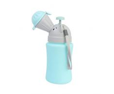NUOBESTY Kinder Urinal Flasche Urinflasche Notfall Töpfchen Flaschen Tragbare Kindertoilette WC Mobile Toilette für Baby Jungen Mädchen Auto Reise Unterwegs Camping