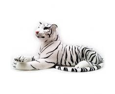Qinlee Kuscheltier Niedlich Tiger Plüsch Spielzeug Kissen Weiß 30cm (11.8 in)