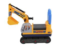 Zerone Kinder Bagger, Stabiler und Robuster Sitzbagger Kinderspielzeug Bagger LKW Spielzeug für Kinder aus Kunststoff für Den Sandkasten Zum Draußen Spielen Geeignet