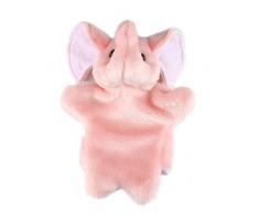 Larcele Niedlichen Plüsch Handpuppe weichen Stofftier Spielzeug (SO-31 Rosa Elefant)