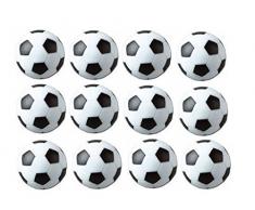 SUNREEK Tischfußball Foosballs Replacements Mini schwarz und weiß Fußbälle - Set von 12 (schwarz und weiß)