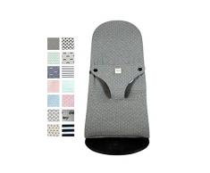 Fundas BCN® - F185/ 9402D– Bezug für babywippe BabyBjörn Balance Soft und BabyBjörn Bliss - Geeignet für alle Modelle - Vintage Dot