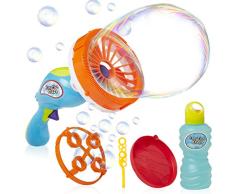 KreativeKraft Seifenblasen Pistole Kinder, Seifenblasenmaschine Kinderspielzeug, Outdoor Spielzeug Mit 2 Blasformen Und Seifenblasen Flüssigkeit Inbegriffen, Kleine Geschenke Für Kinder