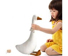 Großer Schwan, Plüsch Stofftier Weißer Schwan, Weich Und Bequem, Handwaschbar, Maschinenwaschbar, Für Jungen Oder Mädchen Geschenk, Höhe - 55 cm