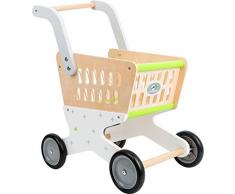small foot 11161 Einkaufswagen Trend aus Holz, Zubehör für Kaufmannsladen und Rollenspiel, ab 3 Jahren