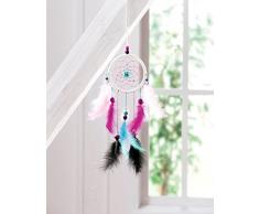 folia 23819 - Bastelset Traumfänger Girly - Set zum Erstellen eines wunderschönen Traumfängers in modernen Pastelltönen