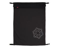 ByBoom - Softshell Decke 70x100 cm Thermo Aktiv; Funktions-/Universal-/Outdoor-Babydecke für Kinderwagen, Buggy, Jogger, Farbe:Schwarz/Schwarz