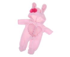 Fenteer Süße Babypuppen Overall Jumpsuit Puppenkleidung Puppen Outfit, Länge: 28 cm