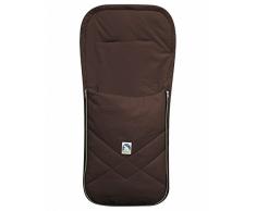 HEITMANN Baby Sommer Fußsack mit Baumwolle moccabraun, waschbar, für Kinderwagen, Buggy, ca. 94x42 cm