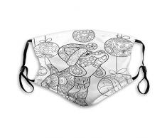 Mouth Scarf Malbuch Seite Für Erwachsene Niedliche Kleine Hunde Tragen Mundschal Bunte Schule Mit Filter Einkaufen Wiederverwendbarer Gesichtsschal Verstellbar Unisex Mode Langleb