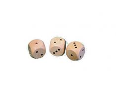 3er Spielewürfel 29mm, 10 Stück NEU Würfel Holzwürfel Knobelwürfel