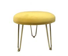 QQXX Sofa Knöchel Metallrahmen kleinen Hocker Mode Fußhocker Ottomane nach Hause | Innenwandhocker Wohnzimmerhocker Kinderbänke, 2 Größen, Metall35x30cm