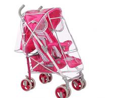 Regenschutz für Buggy und Sportwagen Komfort Universal kinderwagen Regenverdeck mit Doppel-Reißverschluss Sichtfenster Tragbar Regenschutz mit Gute Luftzirkulation