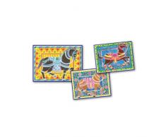 Sentosphere 3906090 - Aquarellum Pferde, Malset 3 Ausmalbilder