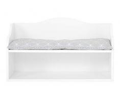 KraftKids Kindersitzbank weiß mit Sitzauflage