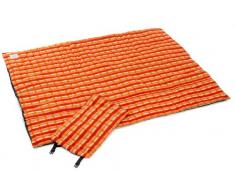 AMAZONAS Picknickdecke Molly mit beschichteter Unterseite und Thermofüllung 175x135 cm orangekariert