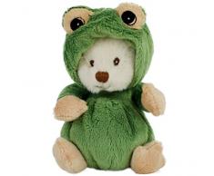 Teddys Rothenburg Kuscheltier Kuschelfrosch Ziggy Frosch, 15 cm, Kostümteddybär, Verkleidung, Kinder, Baby Plüschfrosch