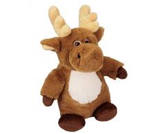 Inware 6812 - Kuscheltier Elch Carle, braun, 24 cm, Schmusetier, Plüschtier