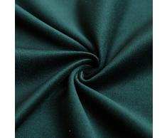 MIULEE 2er Set Samt Zierkissenbezug ohne Füllung-Zierkissenhülle Dekorative Kissenbezug Dekokissen Kissenhülle mit Verstecktem Reißverschluss 20x20 Zoll 50x50 cm Dunkelgrün