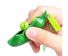 sunnymi Extrusion Bean Spielzeug Anti Stressball Squeeze Lustige Gadgets Anhänger (Zufällig, 7 * 2 * 1.5cm)