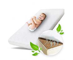 Ehrenkind® Babymatratze Kokos | Baby Matratze 70x140 | Kindermatratze 70x140 mit hochwertigem Schaum, Kokosplatte und Hygienebezug