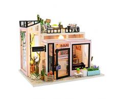 Gpzj DIY LOL Haus Puppenhaus Lernspielzeug Gebäudemodell Montage Modernen Stil Handgemachte Fertigkeit Geburtstagsgeschenk Minimalistischen Gebäudemodell