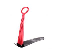 Lyl Schnee-Schlitten, Kinderschneeroller Ski Fold-up Schlitten Falt-Schiebe-Ski Snowboard mit Grip Griff, Winter Spielzeug für den Einsatz auf Schnee und Gras,Rot