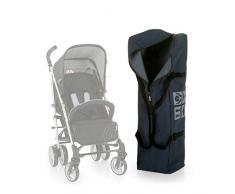 Hauck Bag Me, Transportasche, für Buggys, schmutzabweisendes, wasserabweisendes, strapazierfähiges Material, Schutztasche für Auto und Flugzeug, Buggytasche mit Trageriemen, grau, 115 x 31 x 31 cm