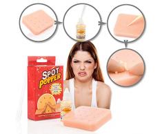 GOODS+GADGETS Pimple Popper - Aktionsspiel Pickel ausdrücken; Anti-Stress-Ball Spielzeug Mitesser Akne Quetschen