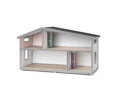 Lundby 60-102100 - Puppenhaus Life - Bausatz - DIY - Puppenstube - Puppenvilla - 2-stöckig - 4 Zimmer - 75x26x39 cm - Miniaturhaus - Klassiker Schweden - ab 4 Jahre - 11 cm Puppen - Minipuppen 1:18