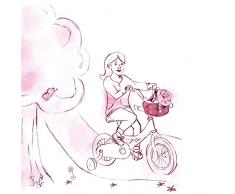 Götz 3402862 Happy Flowers Roller- und Fahrradsitz - Puppenzubehör für alle Puppen von 27 cm bis 50 cm egal ob Babypuppe oder Stehpuppe