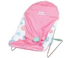 Puppen Wippe Babyschale für Spielzeug Puppe Wiege Sitz Puppenstuhl Puppenwiege Puppensitz Puppentrage Schaukel Puppenschaukel Puppenmöbel Puppenwagen Puppen Zubehör Pink Rosa Puppenzubehör bis zu 46cm