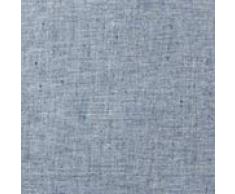 URBANARA Kissenhülle “Sameiro“ 100% Leinen, Wohnkissen, Unifarben,– 40cm x 60cm, Dunkles Graublau/Weiß, Dekokissen, Sofakissen, Bettkissen