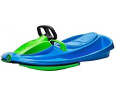 Airjoy Lenkbob Kunststoffrodel Schlitten Snow Champ Deluxe - Blue-Green