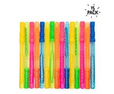 15pcs Große Blasenstäbe - Blase Schwerter Seifenblasen - ideales Innenspielzeug für stundenlanges Spiel und Unterhaltung für Kinder - Perfekt für Kindergeburtstag Gastgeschenke, Partytaschenfüller