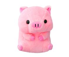 junfeng Plüschtier 40cm rosa sitzendes Schwein Big Head Piggy Stuffed Doll Kids Huggable Tier Plüschtier Kinder Schlafbegleiter Appeasing Plushie